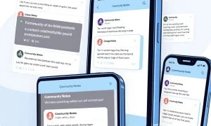 Meta Community Notes system alerting users about fact-checked social media posts