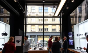 Meta London AI store showcasing cutting-edge VR headsets and smart glasses technology