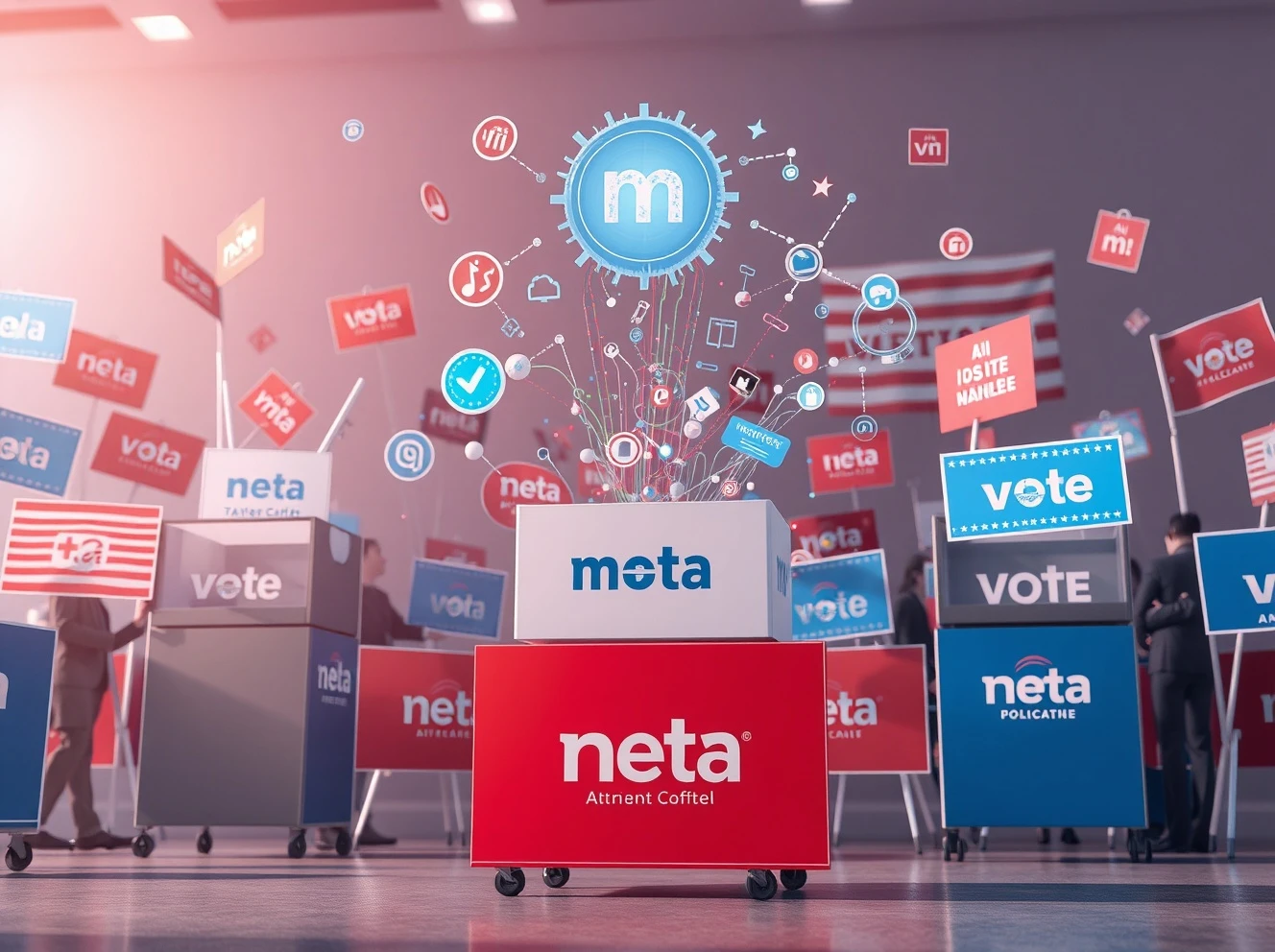 Meta's super PAC battling AI regulation through political campaign efforts