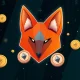 MetaMask token transformation from wallet logo to cryptocurrency coins with blockchain network background
