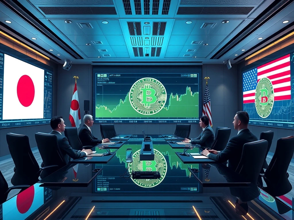 Metaplanet's corporate treasury diversification strategy with Bitcoin holdings in modern boardroom setting
