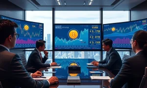 Corporate Bitcoin exposure strategy analysis with financial charts and risk assessment metrics