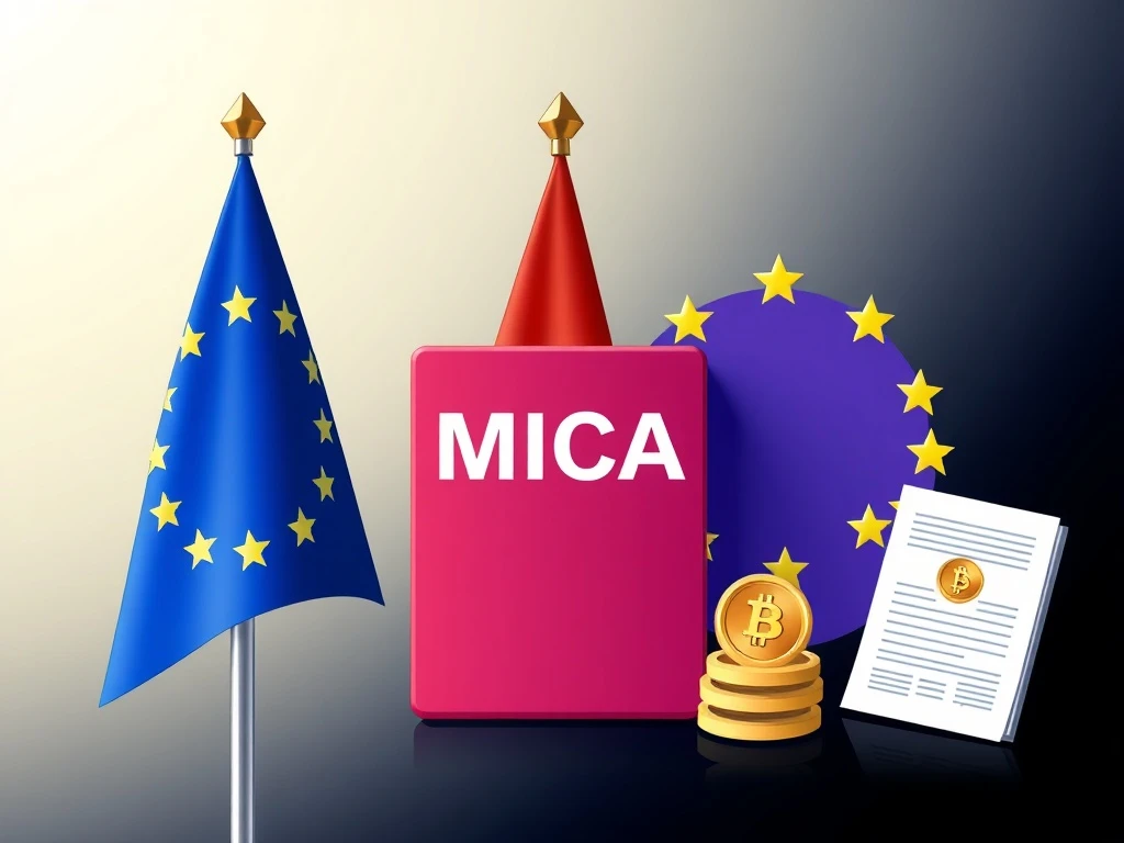 EU regulatory framework enforcing MiCA compliance standards for cryptocurrency exchanges