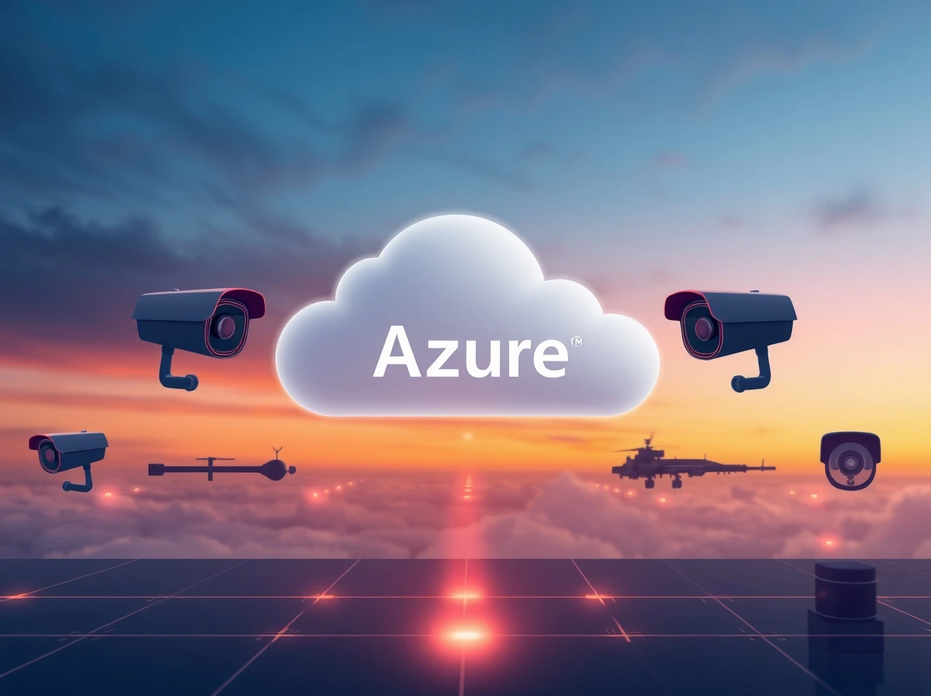 Microsoft Azure surveillance policy enforcement against military data collection