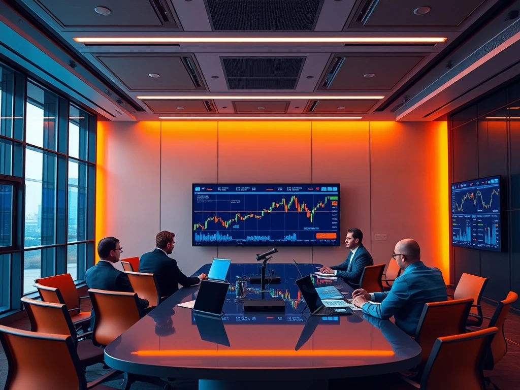 Corporate Bitcoin exposure strategy showing financial charts and investment analysis