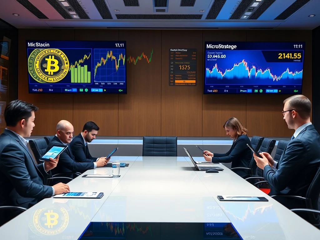 MicroStrategy Bitcoin investment strategy analysis showing corporate treasury management