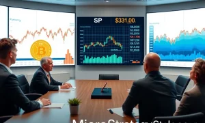 MicroStrategy's S&P 500 journey demonstrating Bitcoin institutional legitimacy in corporate finance