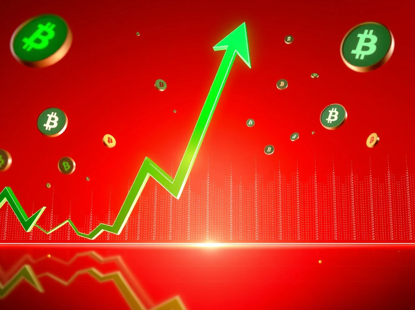 MLN cryptocurrency dramatic price surge chart showing massive gains