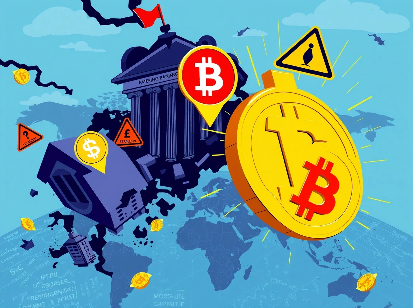 Moody's warning about stablecoin risks threatening global financial stability in emerging markets