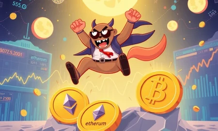 MoonBull cryptocurrency challenging traditional meme coins with Ethereum blockchain technology and high yield staking
