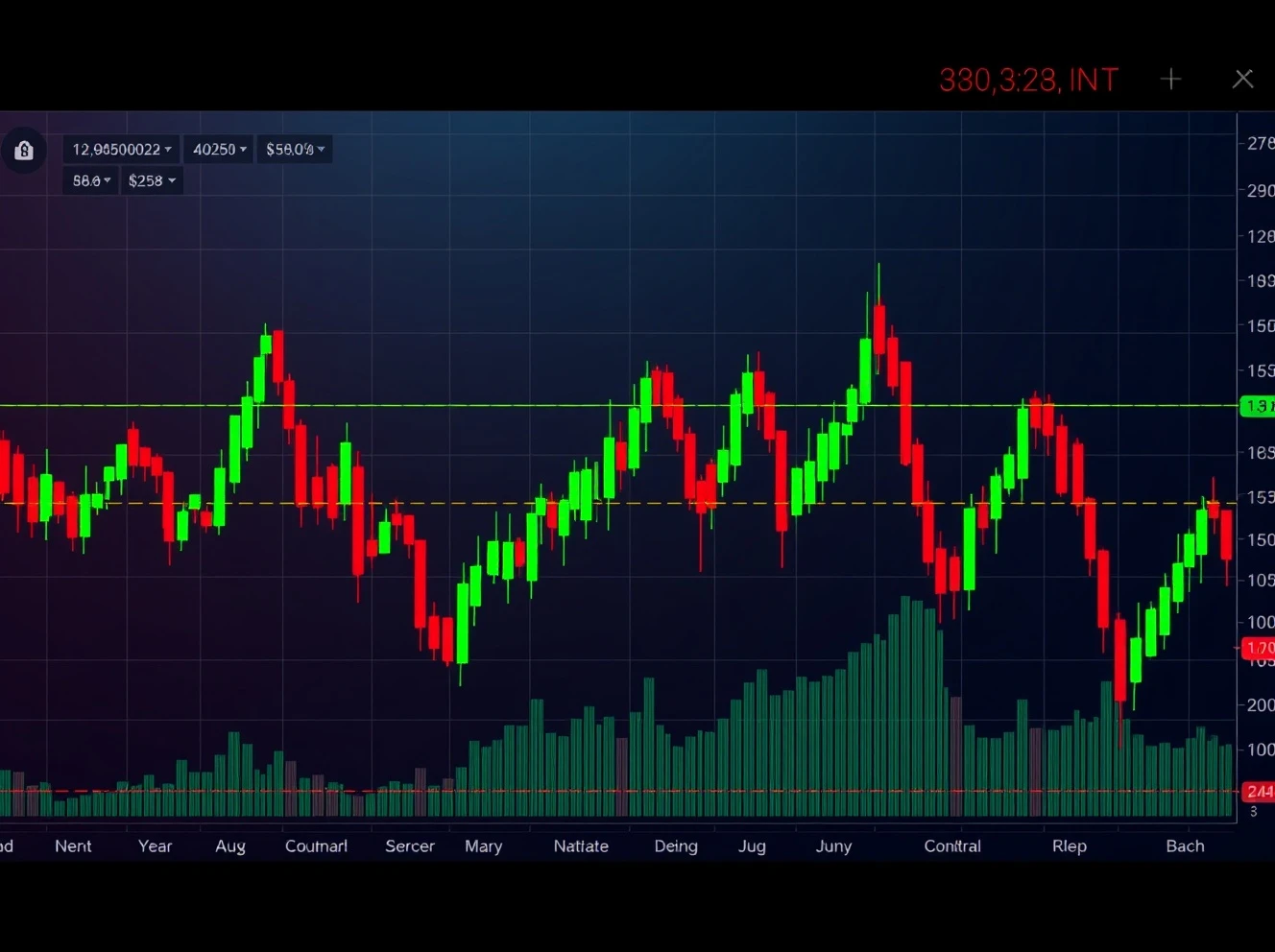 MOVR volatility analysis showing dramatic price swings and technical indicators on trading chart