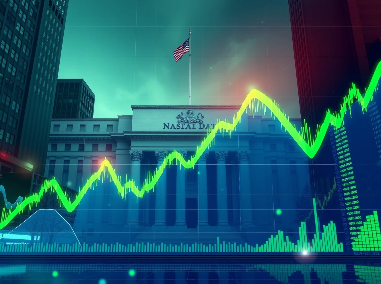 Nasdaq achieving tenth consecutive green day during Federal Reserve policy meeting