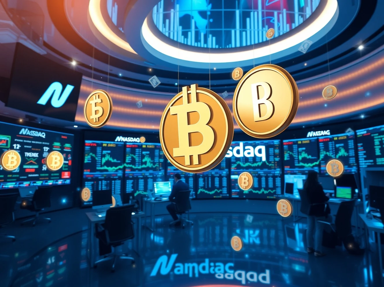 Nasdaq tokenized securities integration with traditional financial markets through blockchain technology