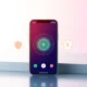 Smartphone showing phone call recording app with AI data transfer and privacy concerns