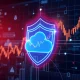 Netskope cybersecurity IPO announcement with cloud security protection visualization