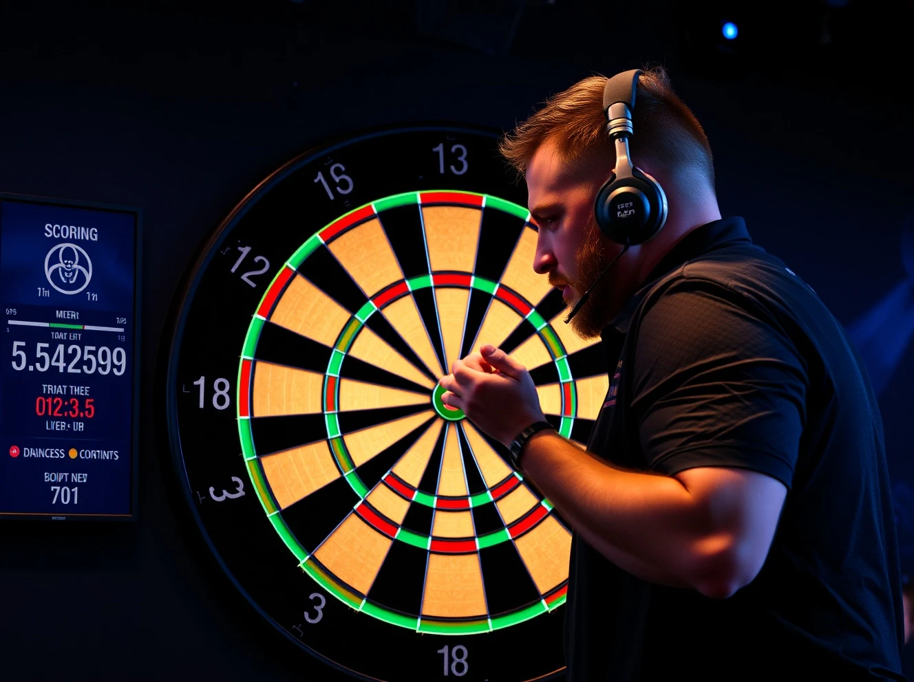 Automatic scoring technology enhancing professional darts competition with digital precision