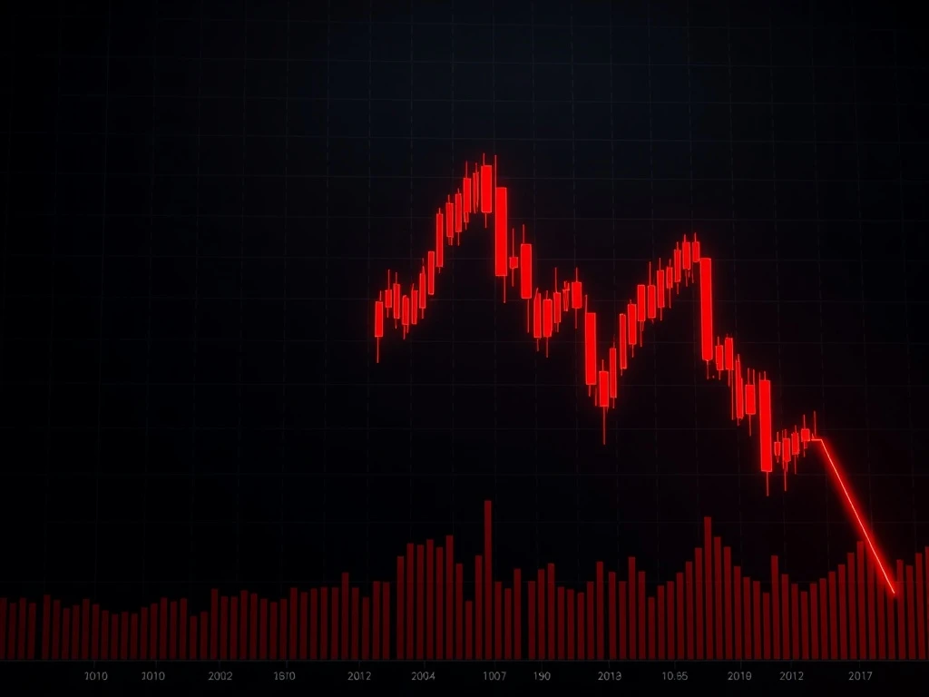 NOT token price catastrophic decline showing extreme market volatility and technical breakdown