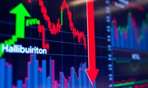 Stock movers dashboard showing Nvidia decline and Halliburton BigBear AI surge