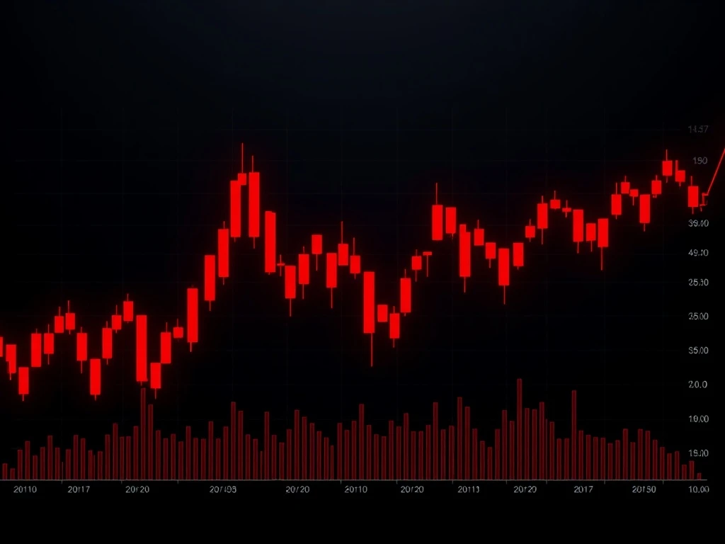 NXPC cryptocurrency dramatic price crash chart showing extreme market volatility and oversold conditions