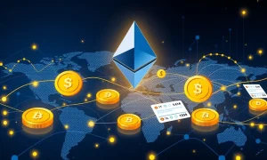 Ethereum tokenized equity platform connecting global investors to US stock markets through blockchain technology
