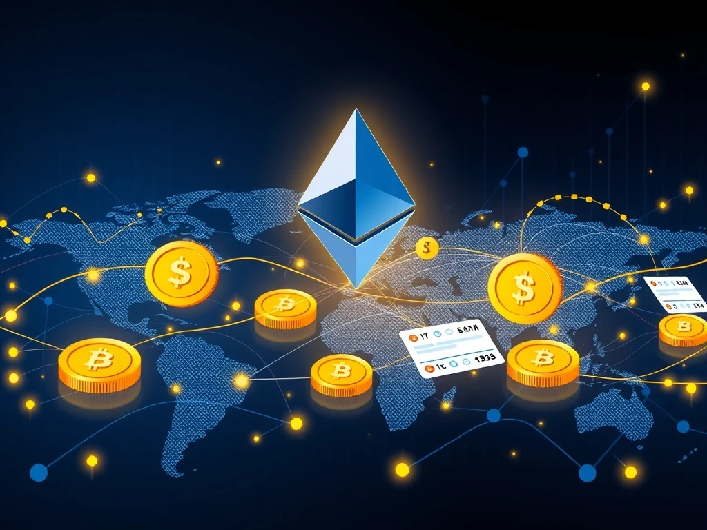 Ethereum tokenized equity platform connecting global investors to US stock markets through blockchain technology