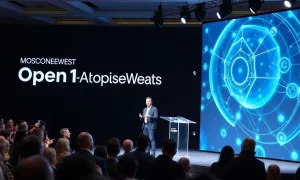 Thomas Wolf discussing open AI development at StockPil Disrupt 2025 conference