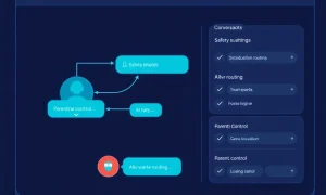 OpenAI GPT-5 safety features protecting sensitive conversations with parental controls