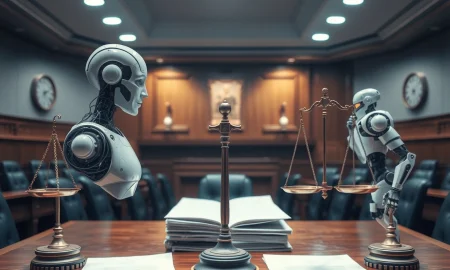 OpenAI lawsuit legal battle between AI competitors in courtroom setting