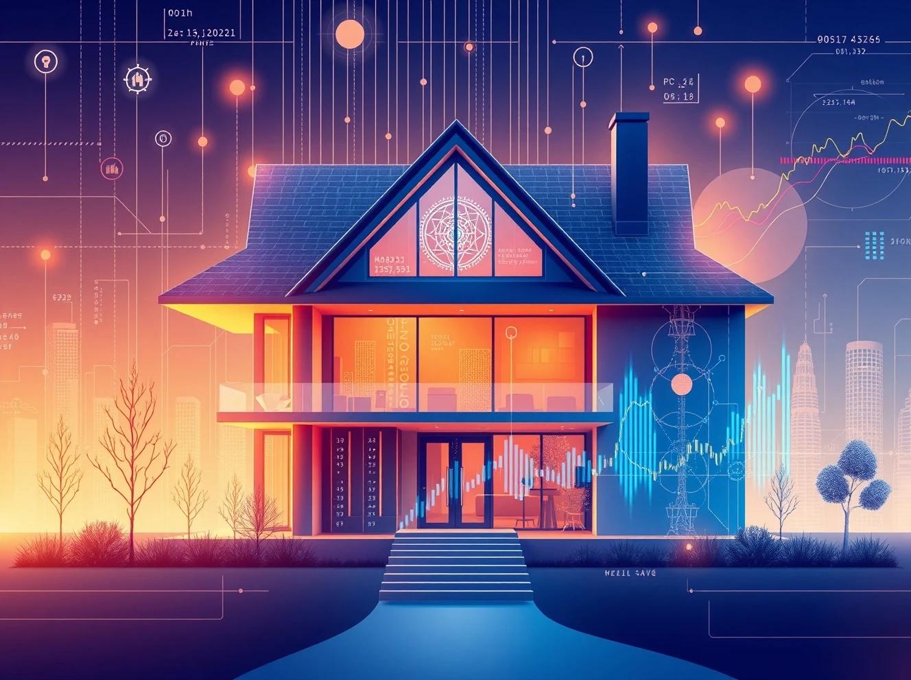 Opendoor stock analysis showing AI technology impacting real estate investments with market graphs
