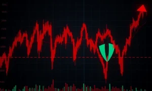 ORCA cryptocurrency dramatic price drop chart showing extreme volatility patterns