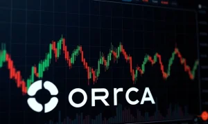 ORCA cryptocurrency price chart showing extreme volatility and dramatic market movements