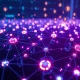 AI-driven blockchain network transforming cryptocurrency with predictive analytics and decentralized infrastructure