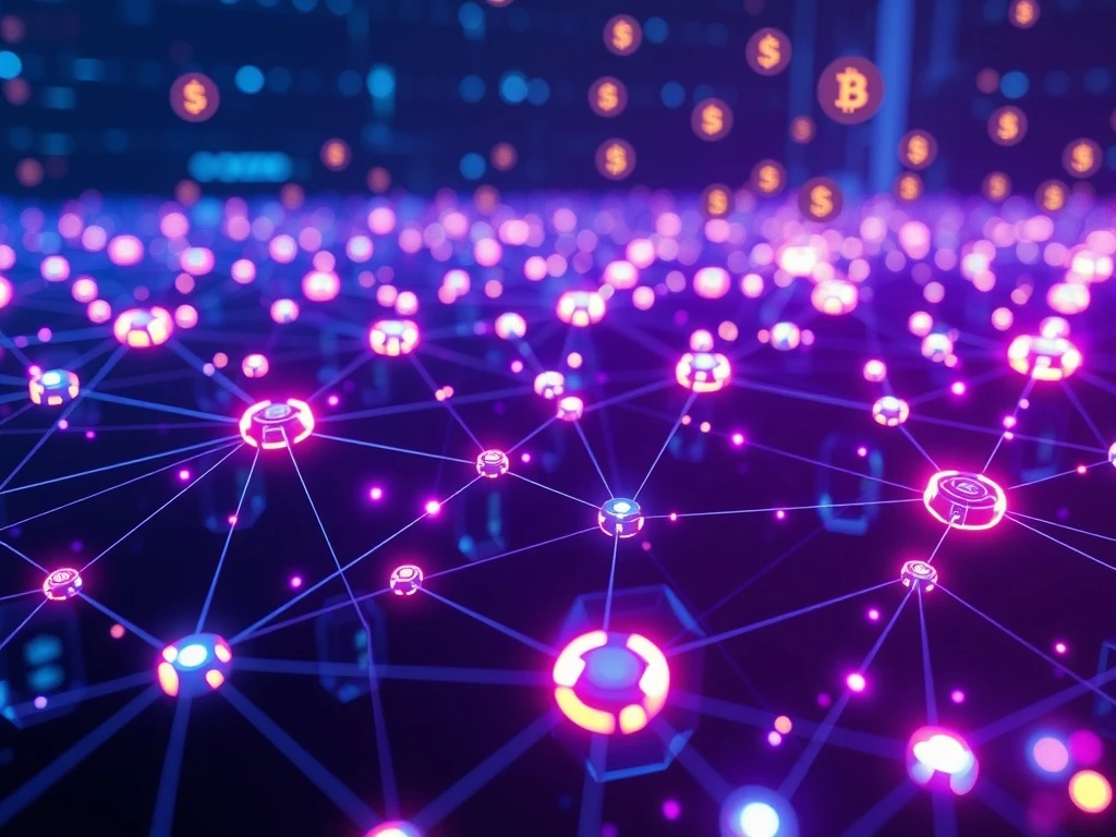 AI-driven blockchain network transforming cryptocurrency with predictive analytics and decentralized infrastructure