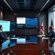 Palantir UK defense deal signing ceremony with government and corporate executives