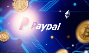 PayPal crypto payment interface showing seamless digital currency transfers with Bitcoin and Ethereum integration
