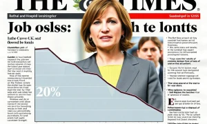 UK job market crisis following payroll tax raid showing employment decline charts