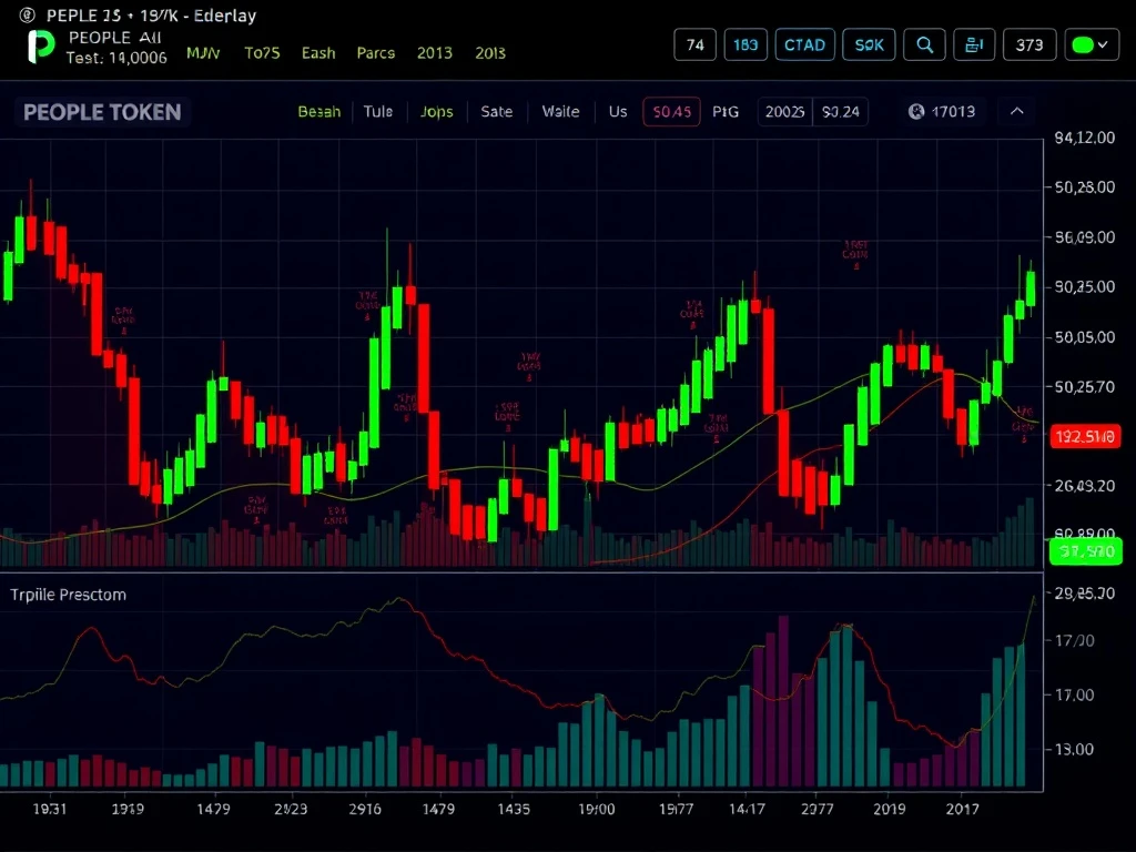PEOPLE token dramatic price surge and volatility chart analysis for cryptocurrency traders