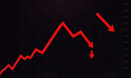 PIVX cryptocurrency catastrophic price collapse chart showing massive 5885% annual decline