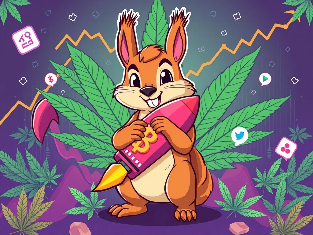 PNUT meme coin potential rally analysis with cannabis sector clarification