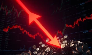 POL cryptocurrency dramatic market crash showing extreme volatility and price collapse