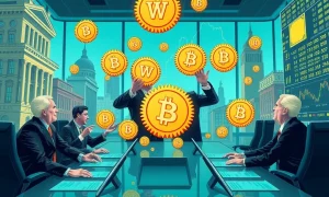 Political influence manipulating crypto valuations through WLFI token control and market manipulation