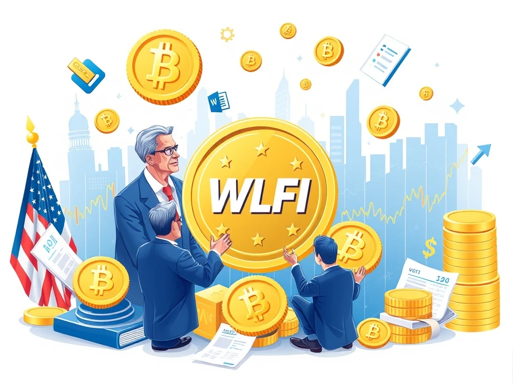 Politicized crypto bailouts analysis showing Trump family WLFI token market impact and regulatory risks
