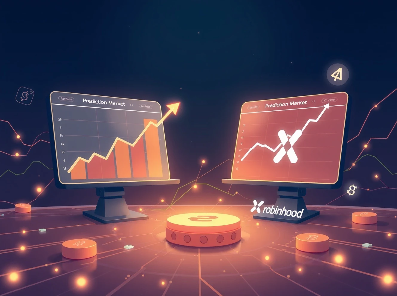 Rising decentralized betting platforms Polymarket and Kalshi achieving multi-billion dollar valuations with major partnerships