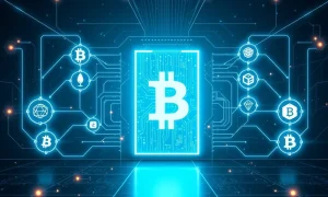 BTCFi infrastructure connecting Bitcoin to multiple blockchain networks through secure digital portal