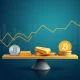 Strategic portfolio diversification with gold, silver and Bitcoin assets balancing against bond market decline