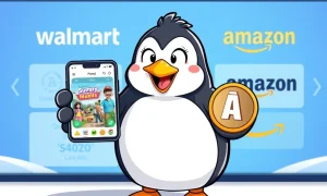 Pudgy Penguins NFT character showcasing OpenSea marketplace integration and mobile gaming success