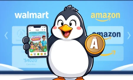 Pudgy Penguins NFT character showcasing OpenSea marketplace integration and mobile gaming success