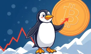 Pudgy Penguins cryptocurrency price analysis showing potential breakout pattern and market trends