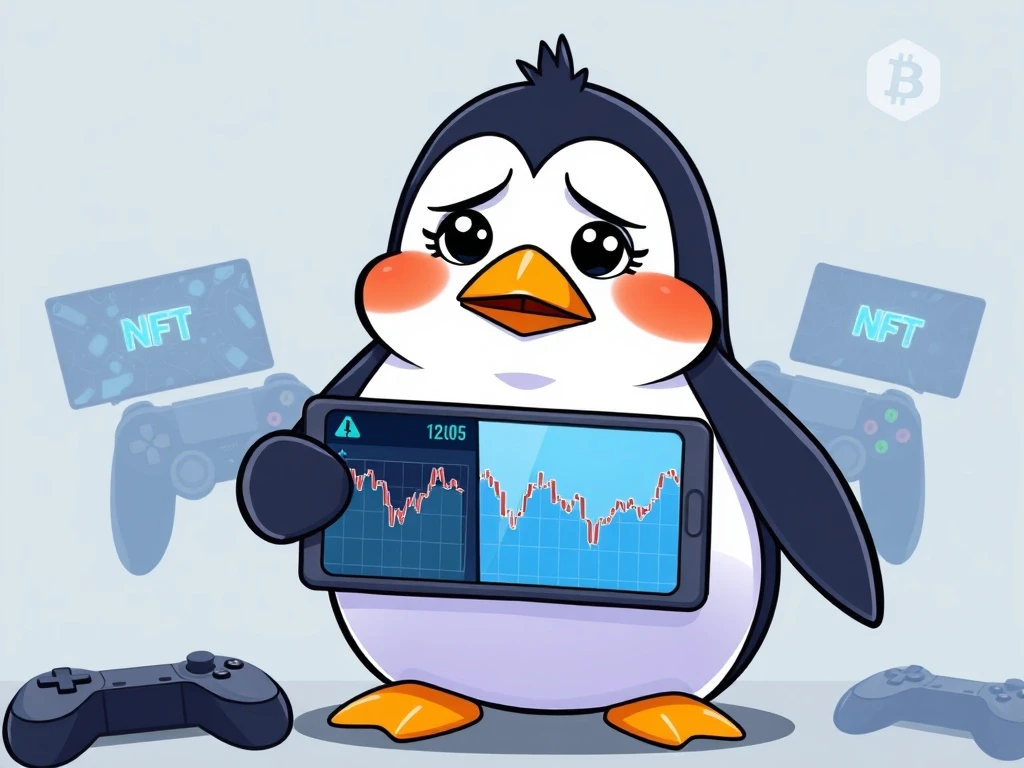 Pudgy Penguins token market analysis showing price drop and gaming expansion strategy