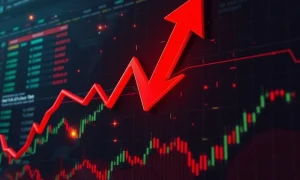 QKC cryptocurrency dramatic market crash showing extreme volatility and technical indicators